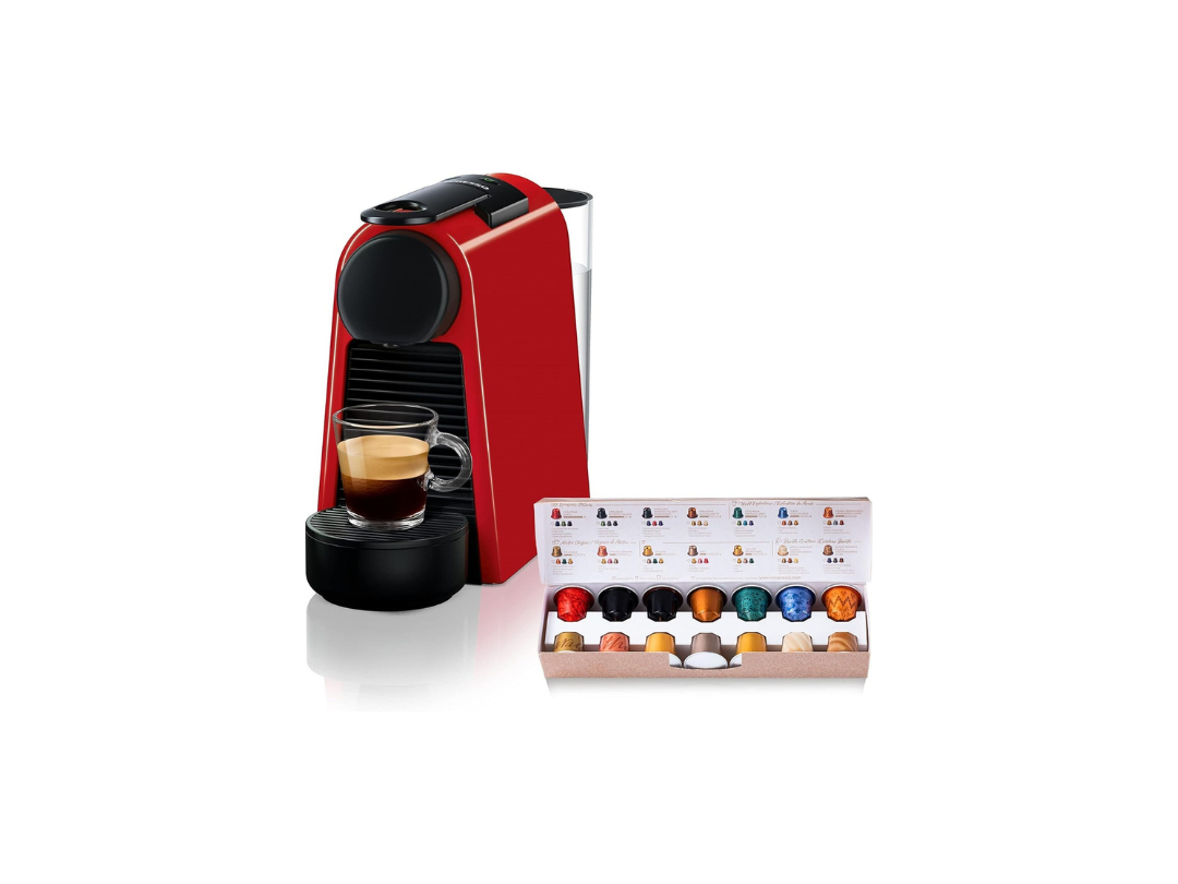 Nespresso Essenza Mini 0.6 L 1310 W Coffee Machine - Red | D30-ME-RE-NE2 | GNN133MCL00147 Nespresso Essenza Mini 0.6 L 1310 W Coffee Machine - Red | D30-ME-RE-NE2 | GNN133MCL00147